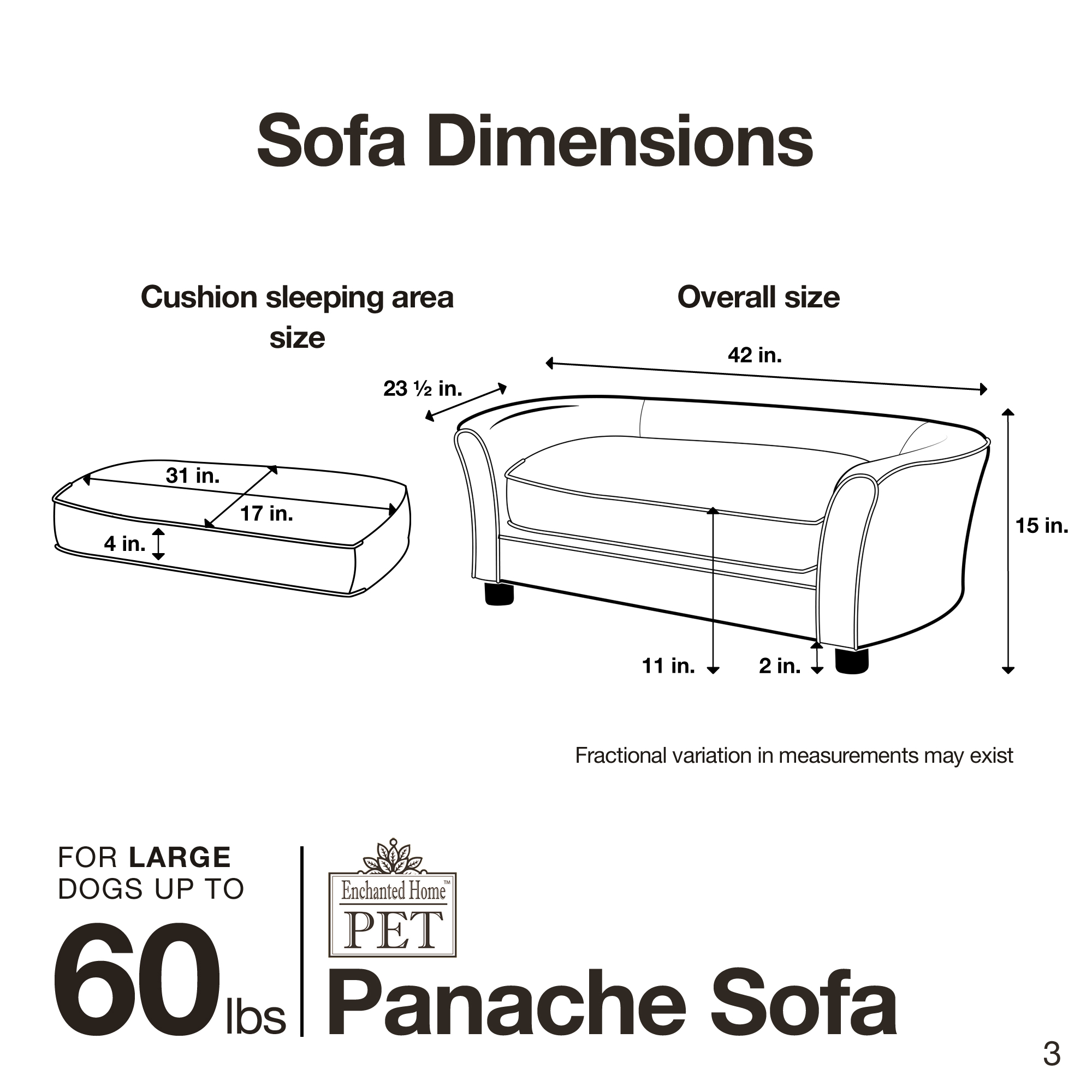 Ultra Plush Panache Pet Sofa