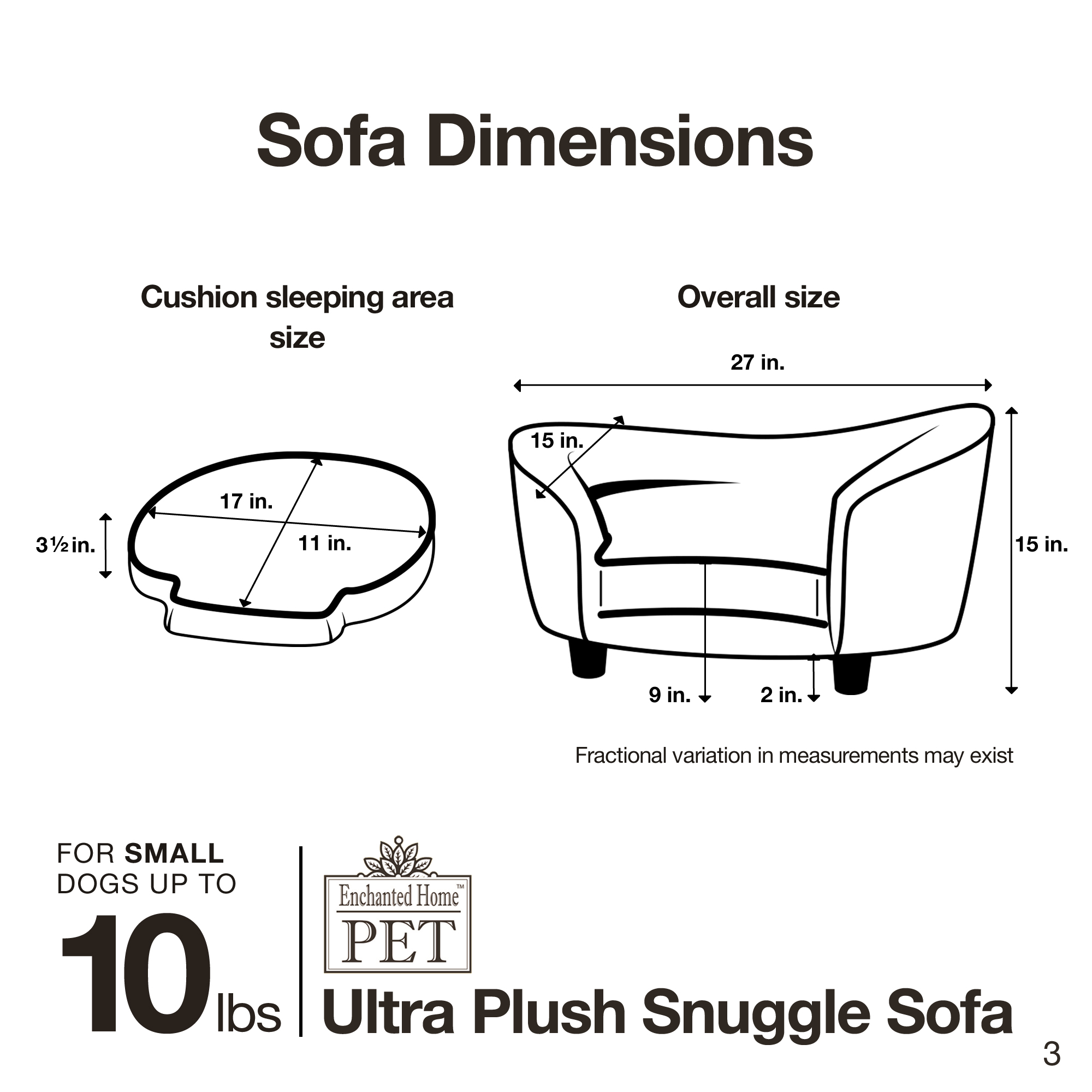 Ultra Plush Snuggle Pet Sofa