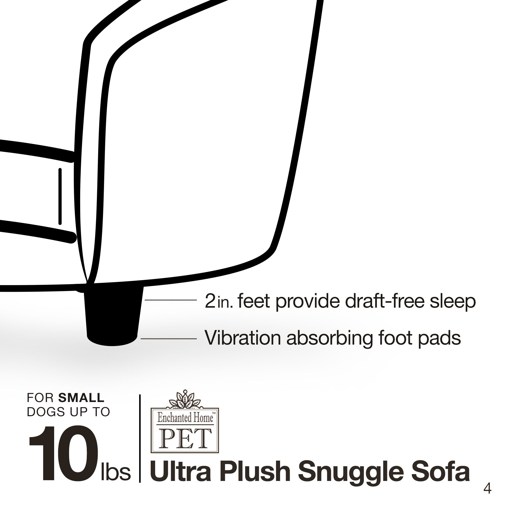 Ultra Plush Snuggle Bed-Basketweave - Black