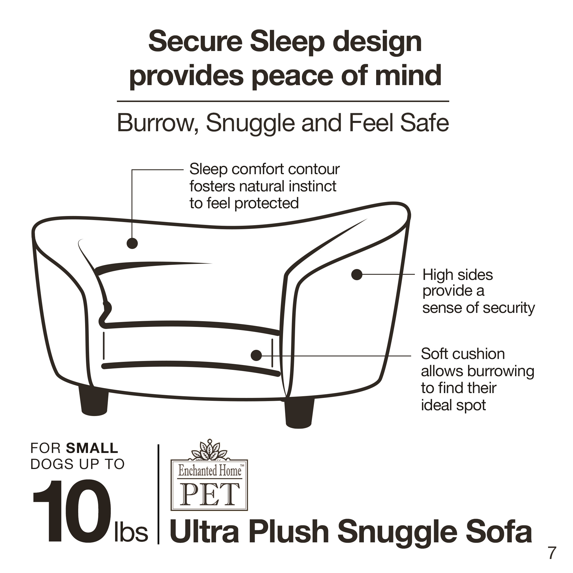 Ultra Plush Snuggle Bed-Basketweave - Black